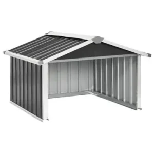 VIDAXL ROBOT LAWN MOWER SHELTER – 92×97×63 CM, GALVANISED STEEL, GREY